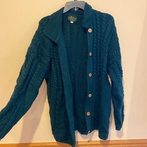Women’s Traditional Irish Green Sweater, XL NWOT